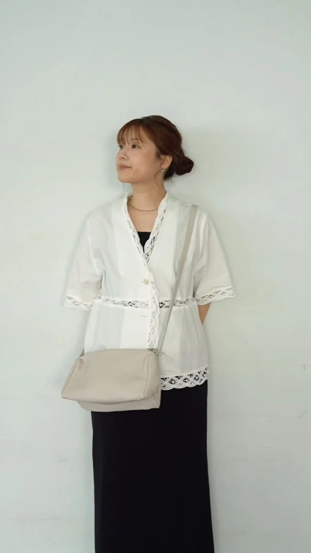 リリー フレンチスリーブ ナイトシャツ fog linen work | くらし舎 本店